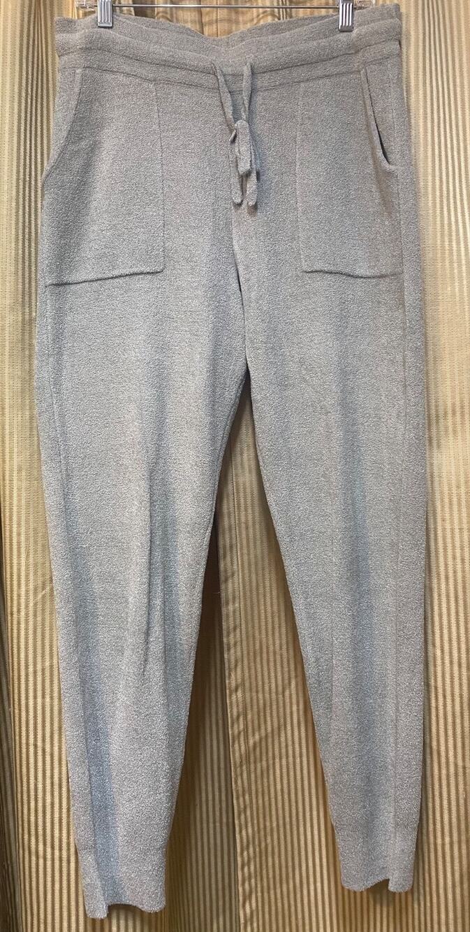 Barefoot Dreams Lounge Pants Women Large Blue Green Everyday Comfy